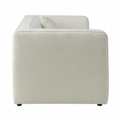 Canapés Fixes></noscript>Camif Canapé tissu Pacôme - Ivoire