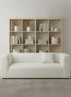 Canapés Fixes></noscript>Camif Canapé tissu Pacôme - Ivoire