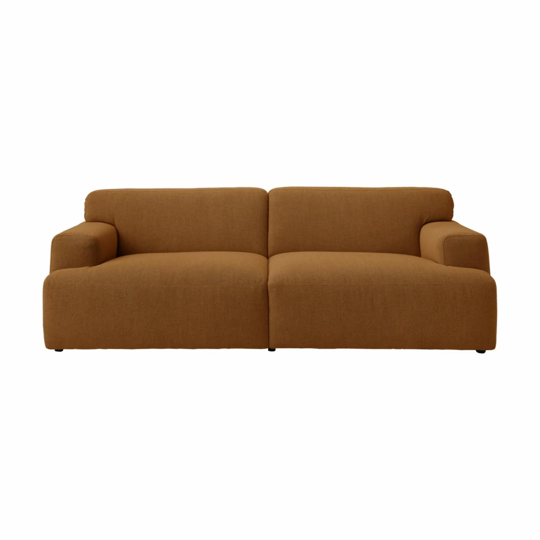 Canapés Droits|Canapés Fixes>Camif Canapé tissu Pavel - Moutarde
