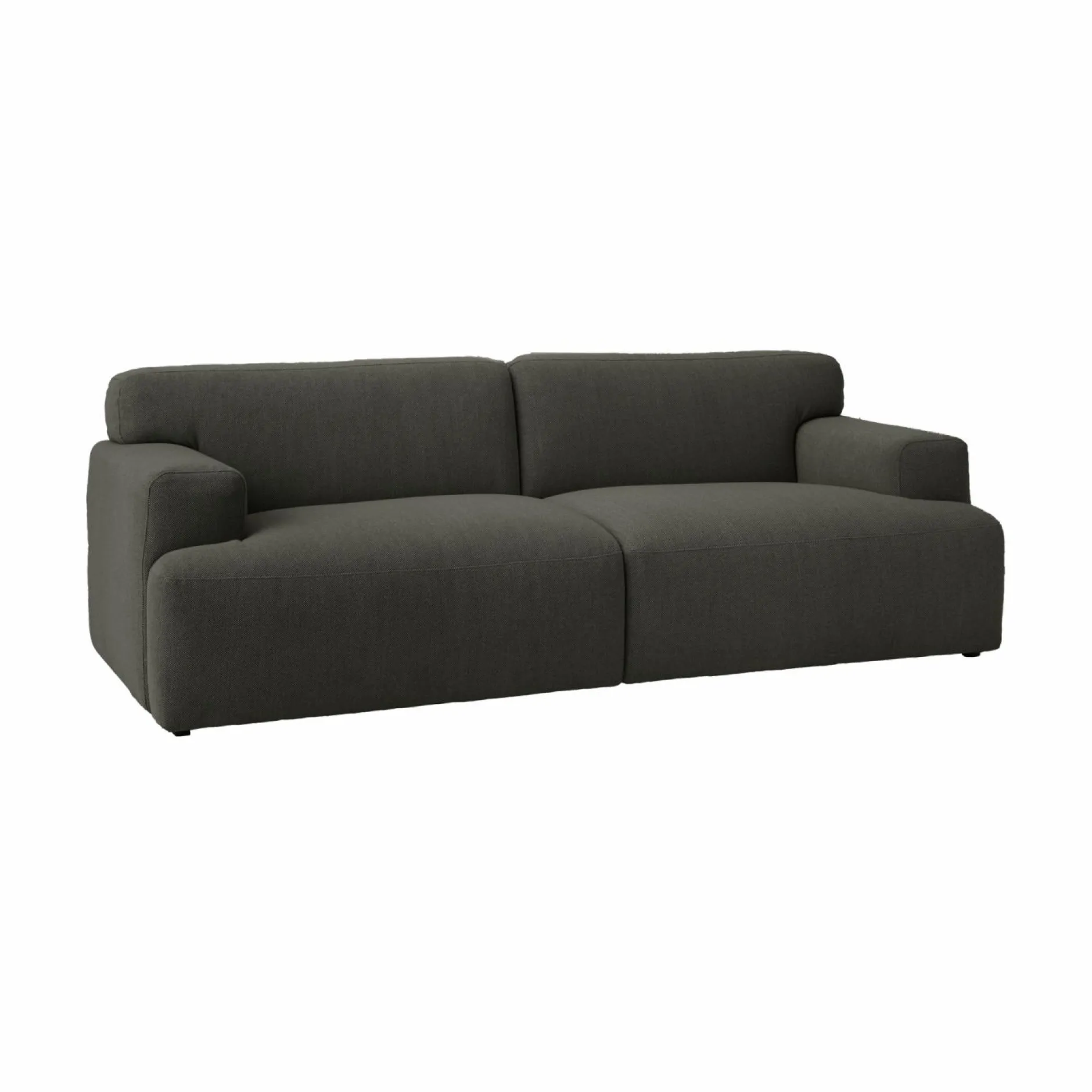 Canapés Droits|Canapés Fixes>Camif Canapé tissu Pavel - Vert Foncé