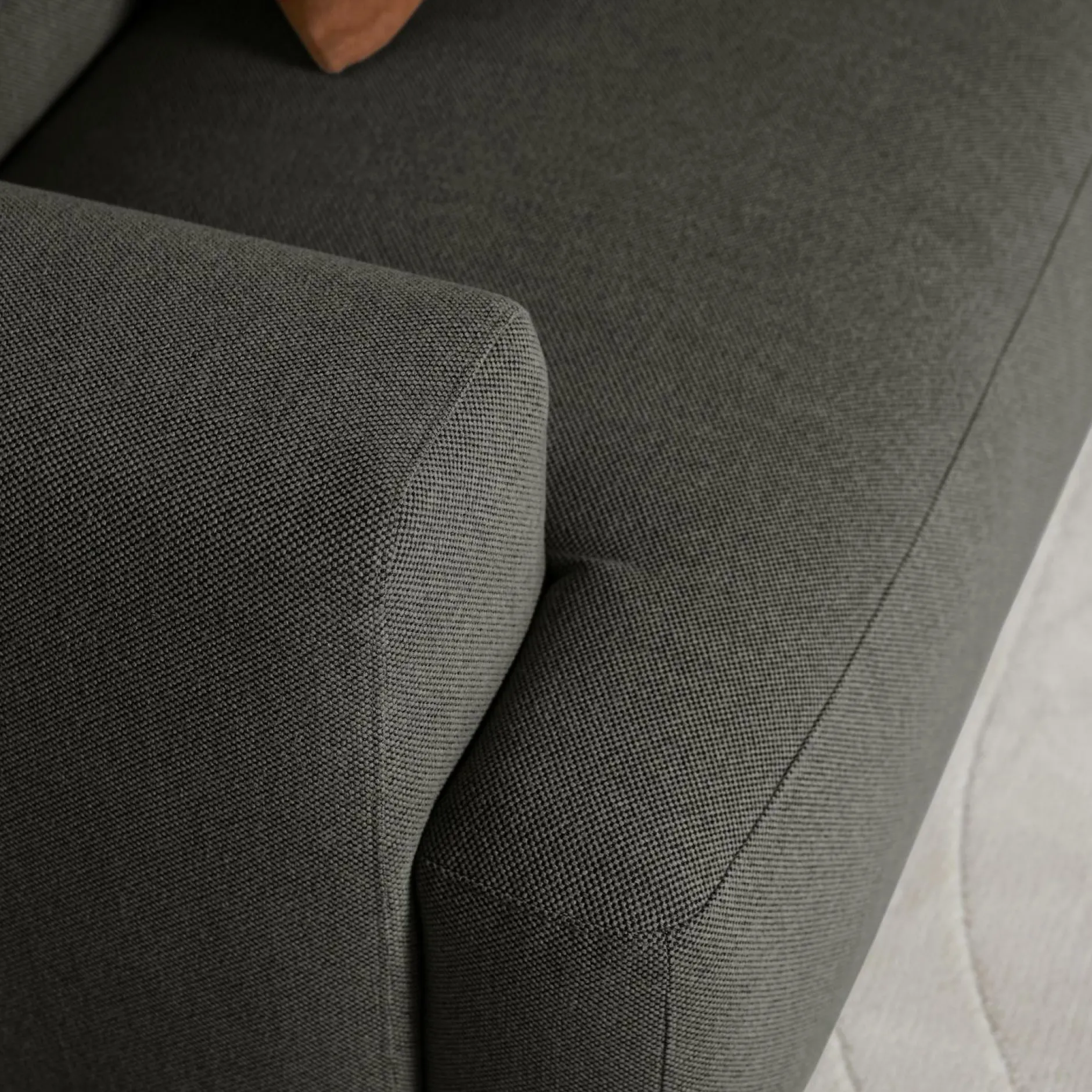 Canapés Droits|Canapés Fixes>Camif Canapé tissu Pavel - Vert Foncé