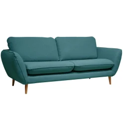 Canapés Fixes>Camif Canapé tissu Persson - - 2 places Bleu Paon