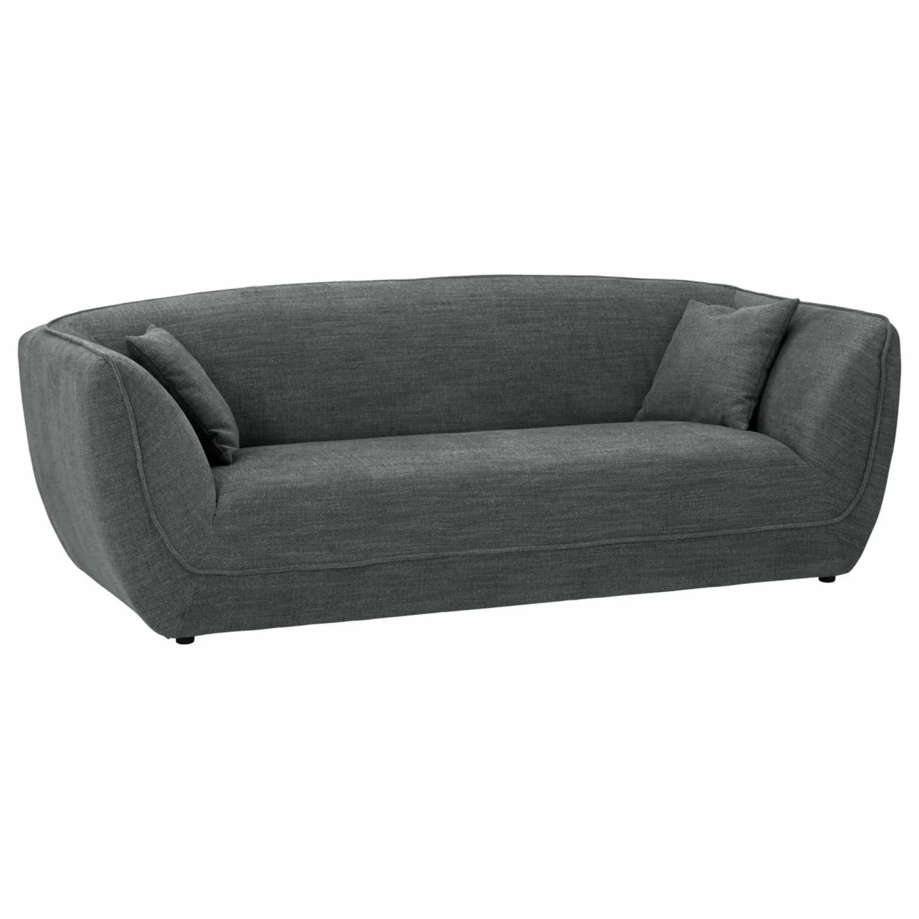 Canapés Droits|Canapés Fixes>Camif Canapé tissu Phara - Acier