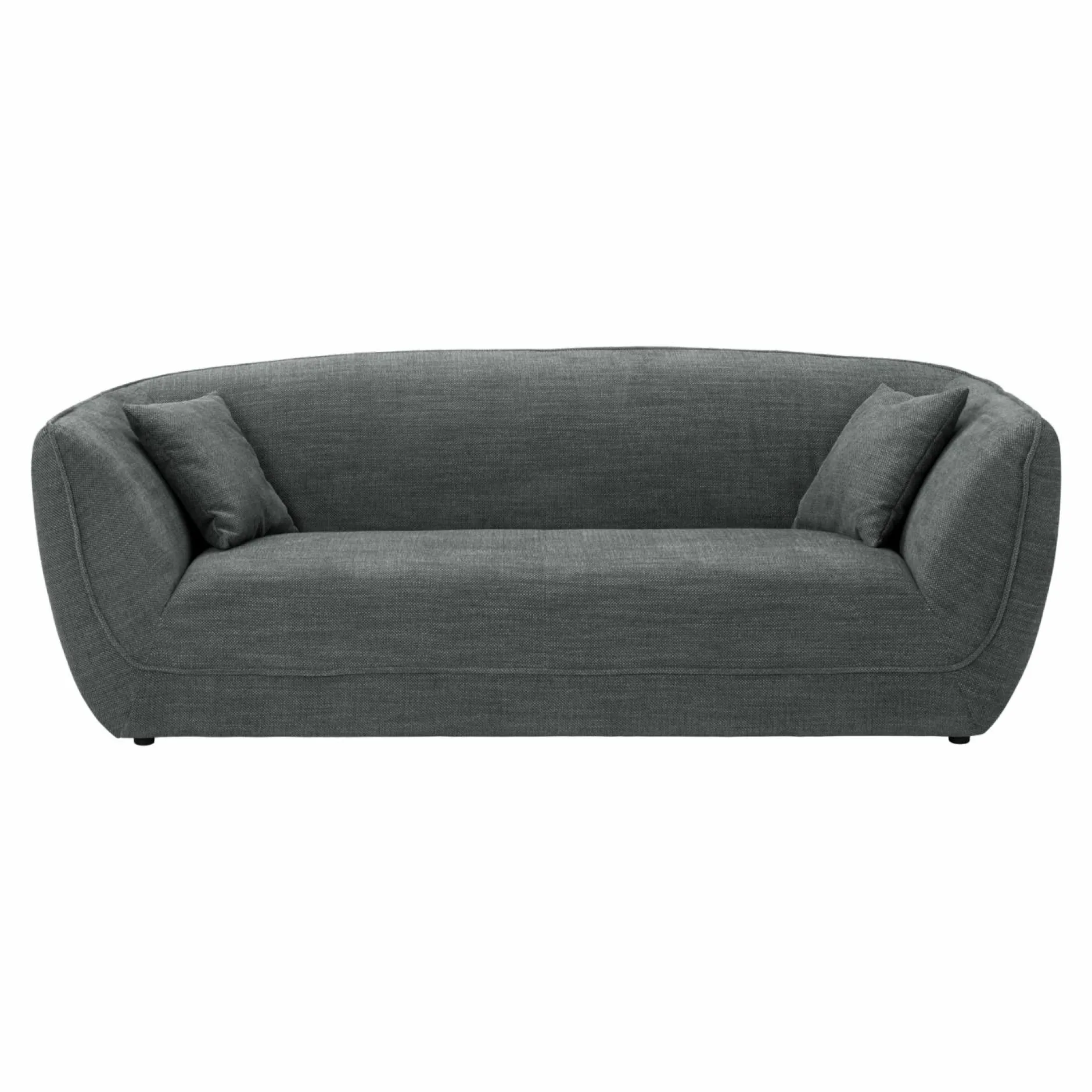 Canapés Droits|Canapés Fixes>Camif Canapé tissu Phara - Acier