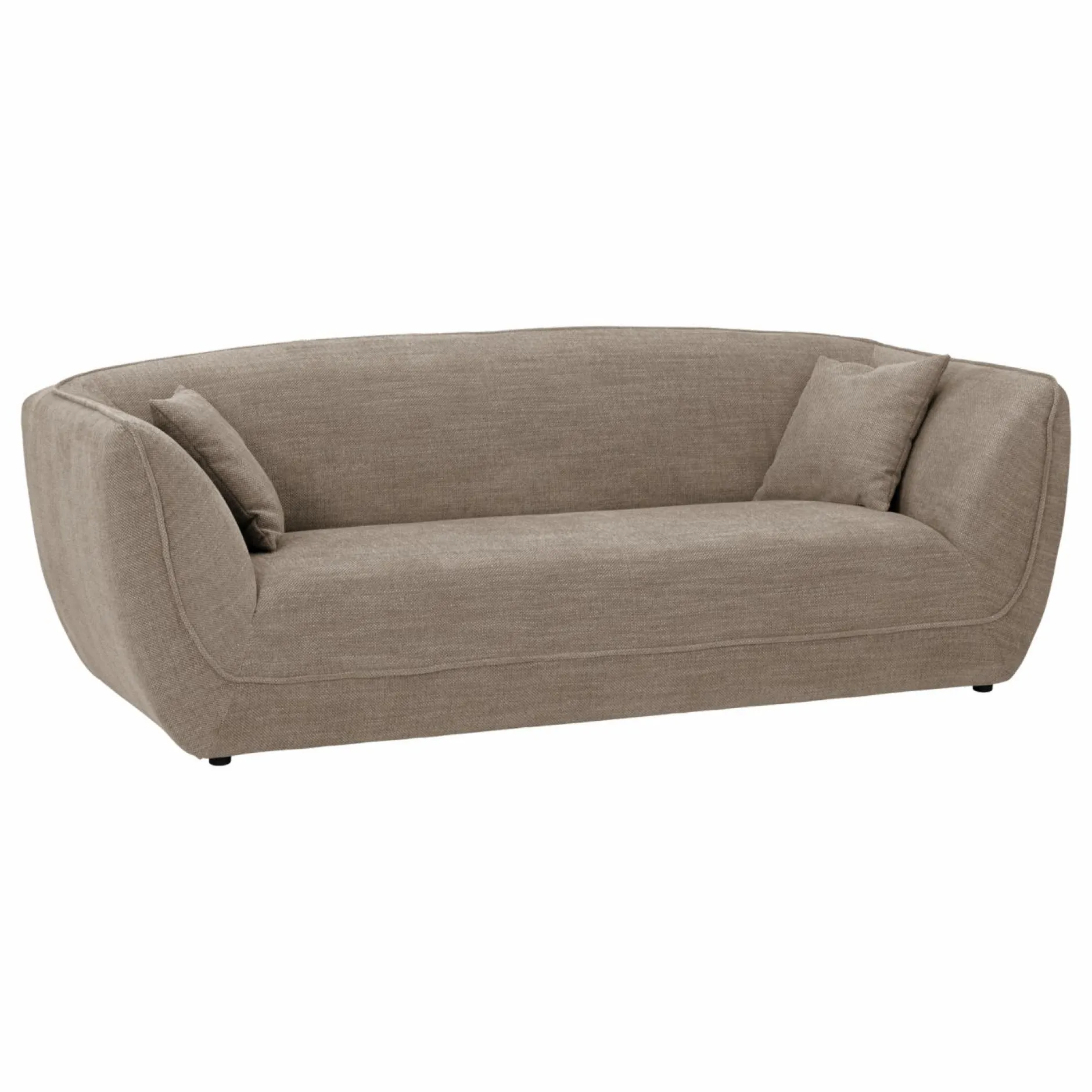 Canapés Fixes|Canapés Droits>Camif Canapé tissu Phara - Naturel