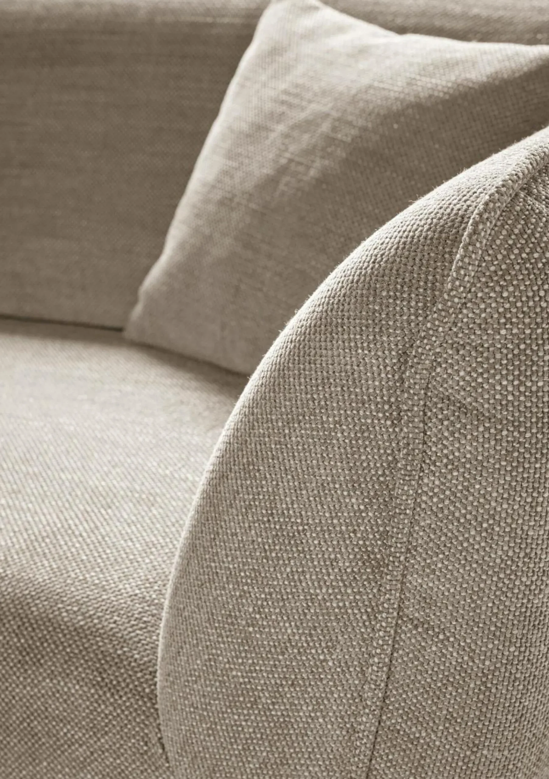 Canapés Fixes|Canapés Droits>Camif Canapé tissu Phara - Naturel