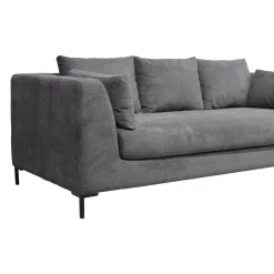 Canapés Droits|Canapés Fixes></noscript>Camif Canapé tissu Pornic - - 4 places Gris