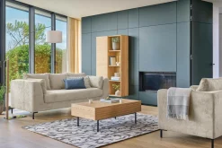 Canapés Droits|Canapés Fixes>Camif Canapé tissu Pornic - - 4 places Ivoire