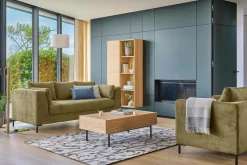 Canapés Droits|Canapés Fixes>Camif Canapé tissu Pornic - - 4 places Olive