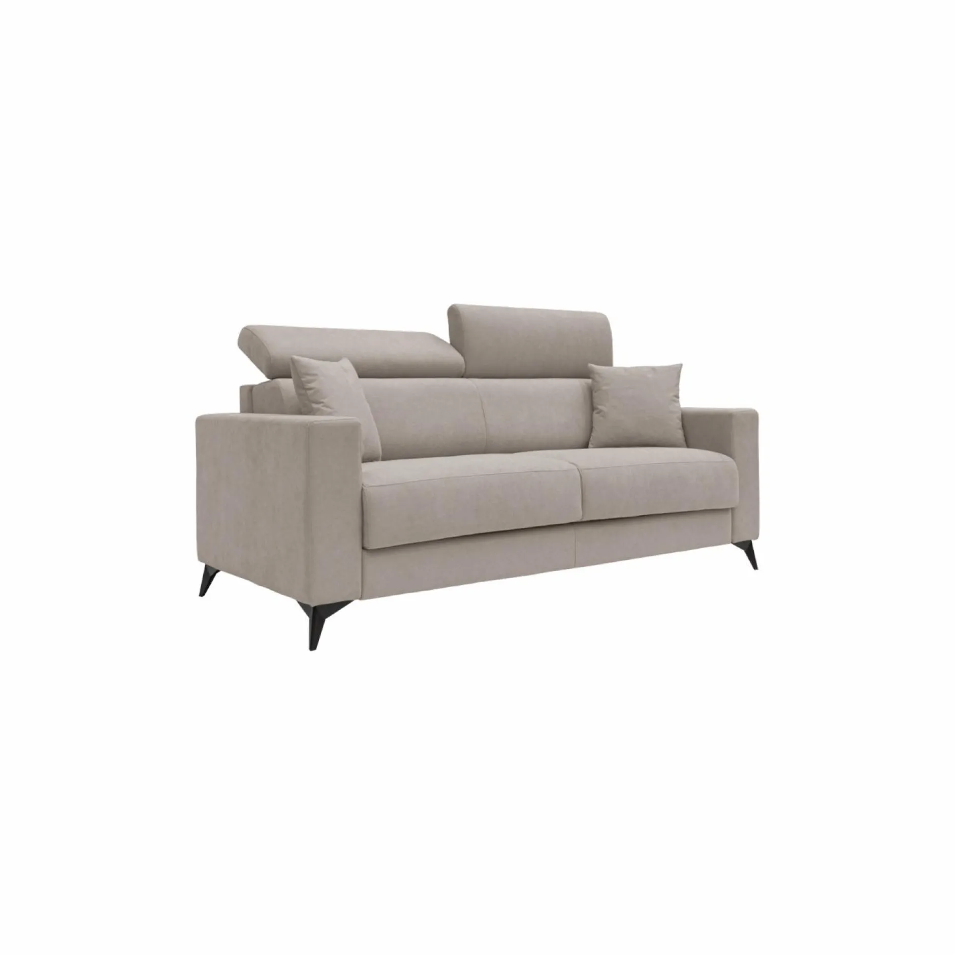 Canapés Fixes>Camif Canapé tissu recyclé déhoussable Alden - - Grand 2 places Lin