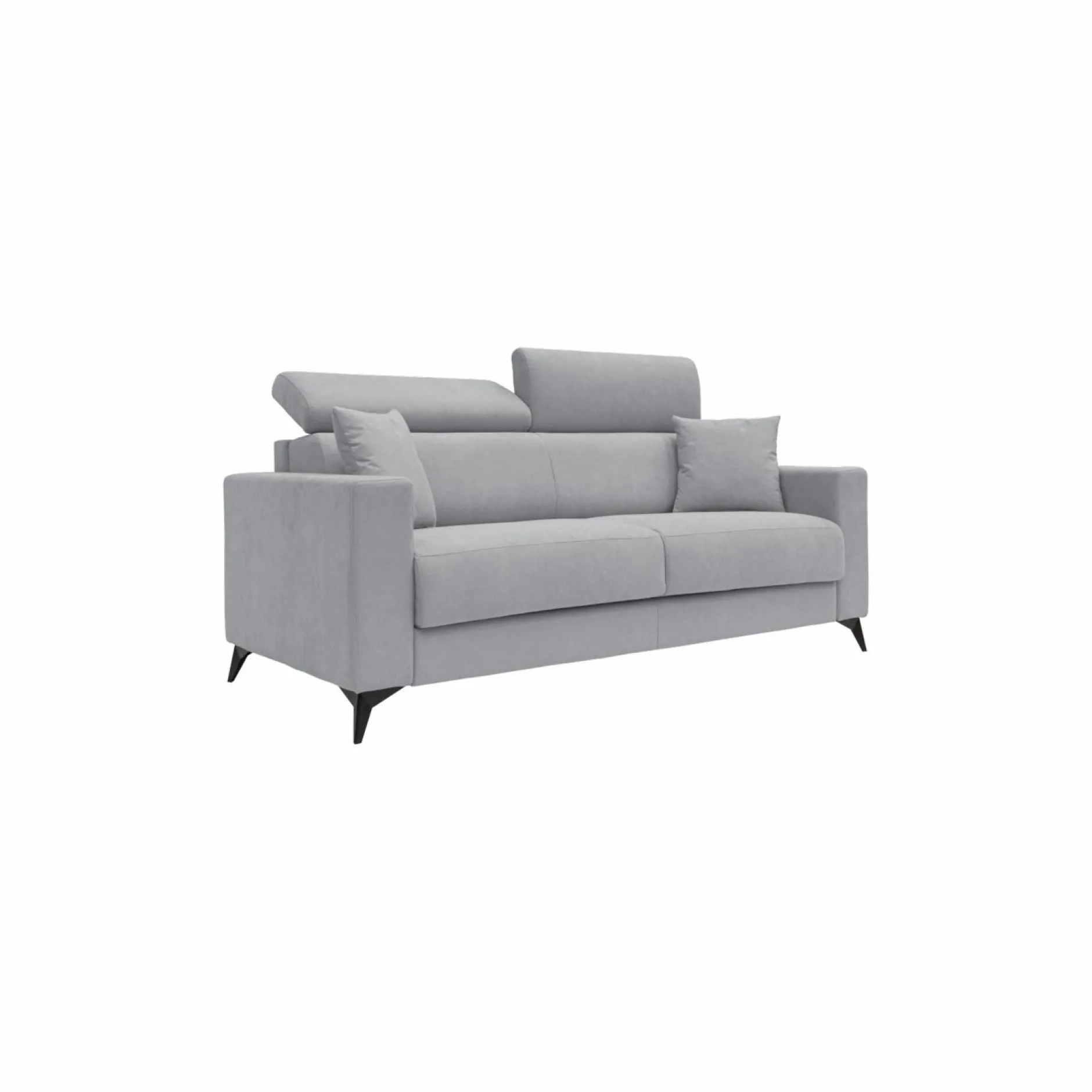 Canapés Fixes>Camif Canapé tissu recyclé déhoussable Alden - - Grand 3 places Gris Clair