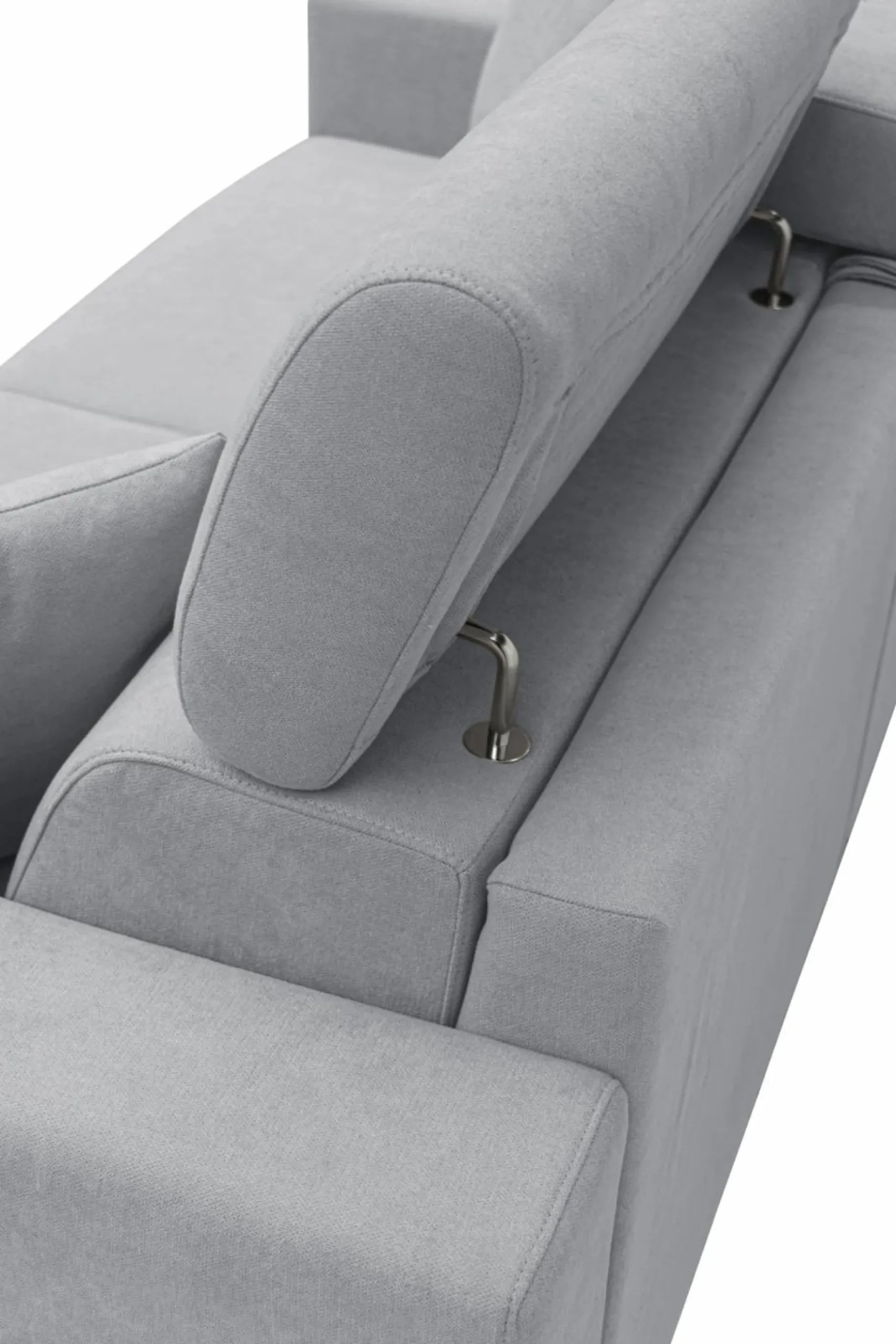 Canapés Fixes>Camif Canapé tissu recyclé déhoussable Alden - - Grand 2 places Gris Clair