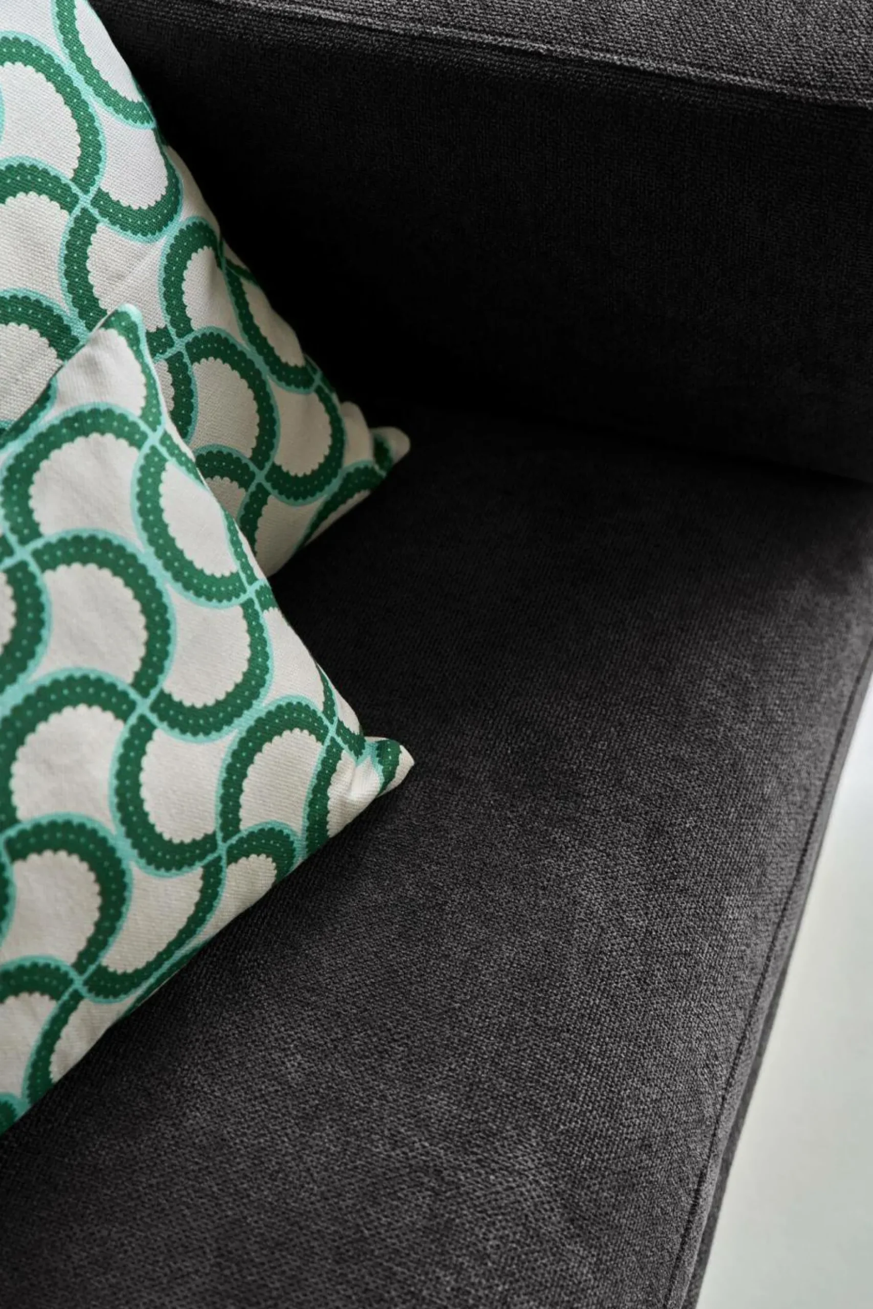 Canapés Droits|Canapés Fixes>Camif Canapé tissu recyclé Olivier - - 2 places Anthracite