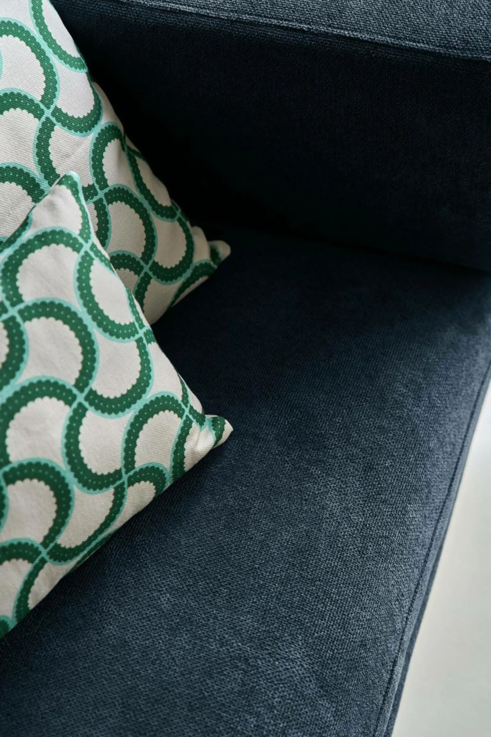 Canapés Droits|Canapés Fixes>Camif Canapé tissu recyclé Olivier - - 2 places Bleu