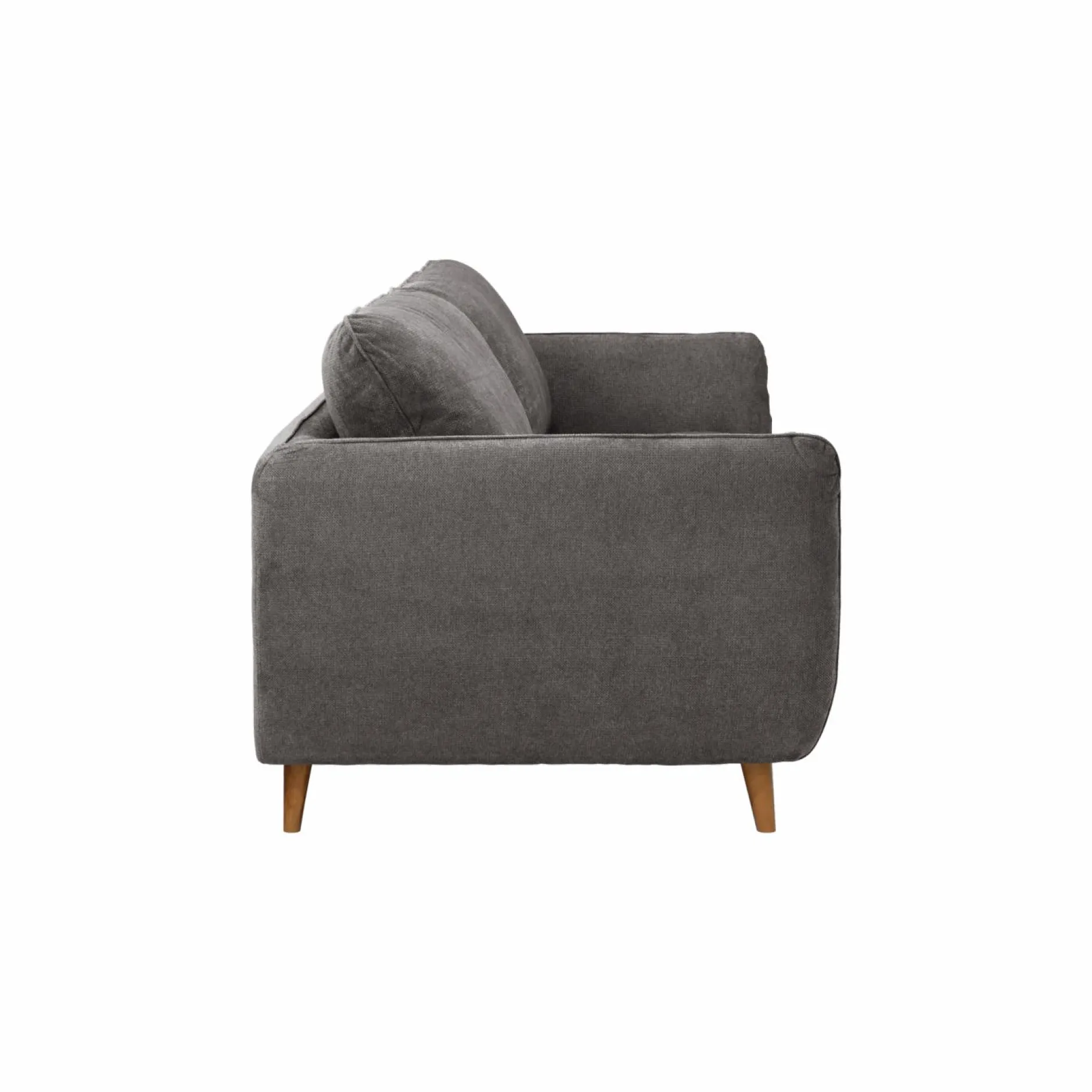 Canapés Droits|Canapés Fixes>Camif Canapé tissu structuré Persson - - 3 places Gris