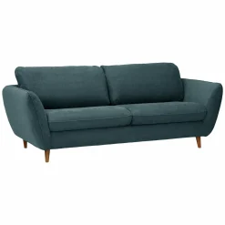 Canapés Fixes|Canapés Droits>Camif Canapé tissu structuré Persson - - 3 places Océan