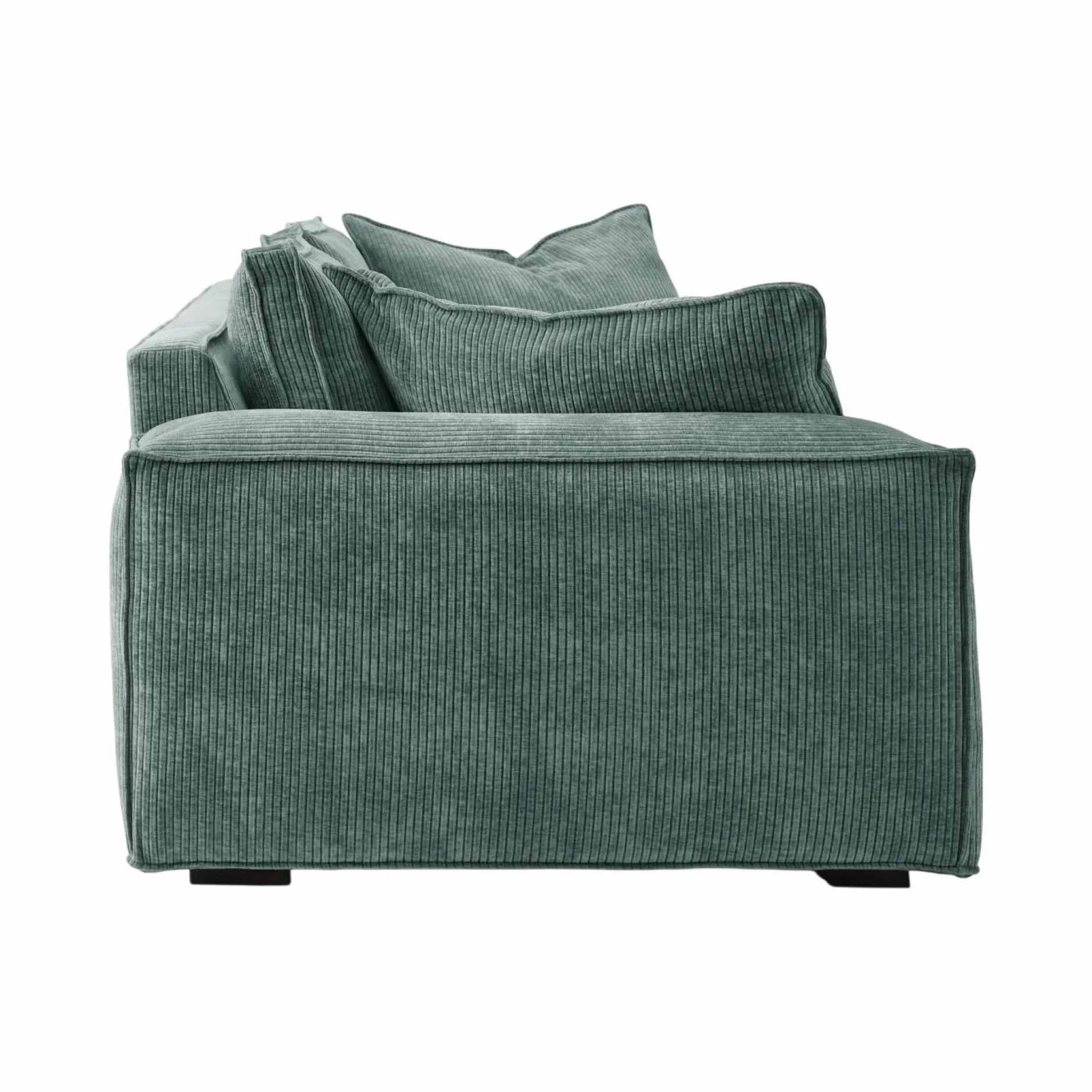 Canapés Fixes>Camif Canapé velours côtelé Martin - - 3 places Bleu