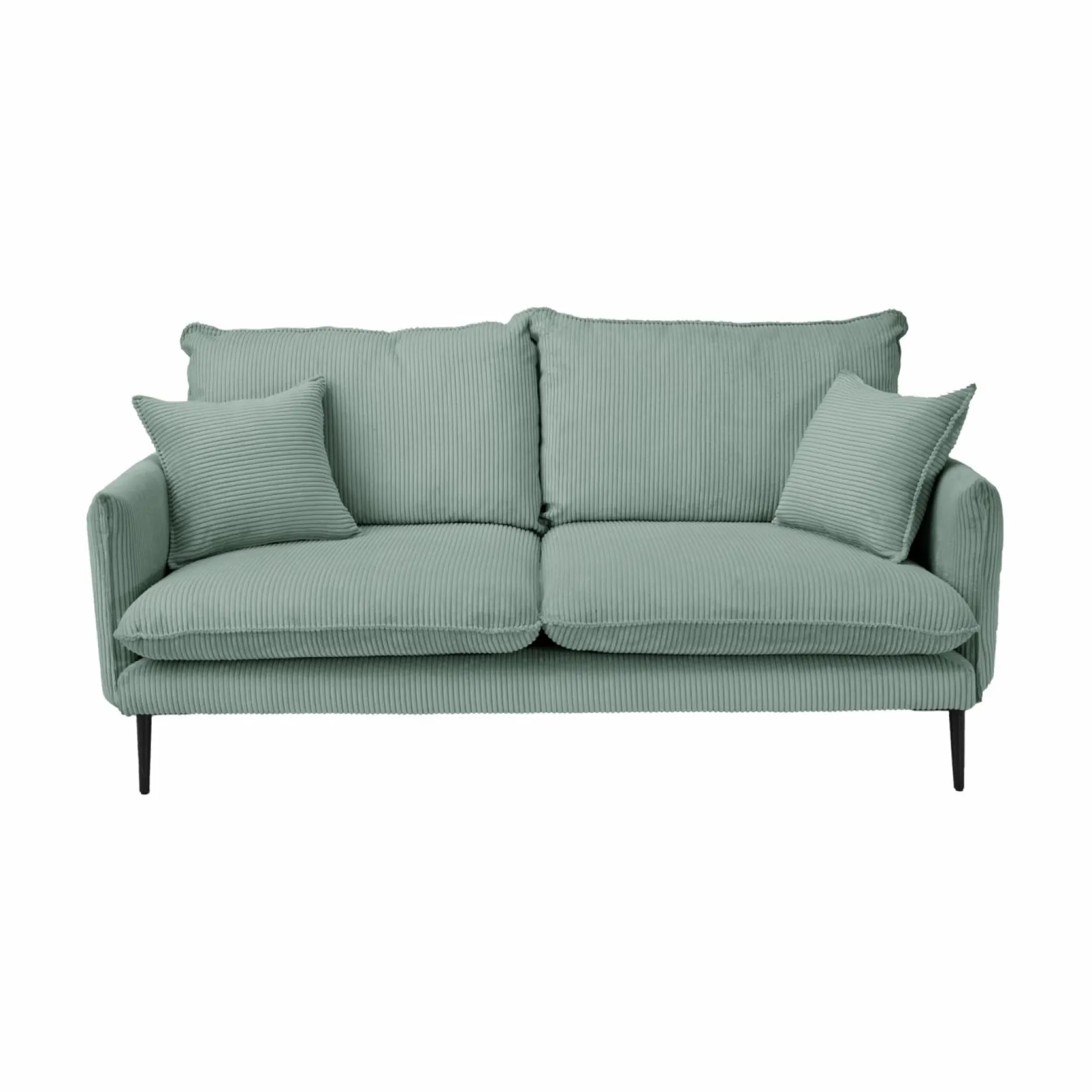 Canapés Fixes>Camif Canapé velours côtelé Oréa - - 2 places Bleu