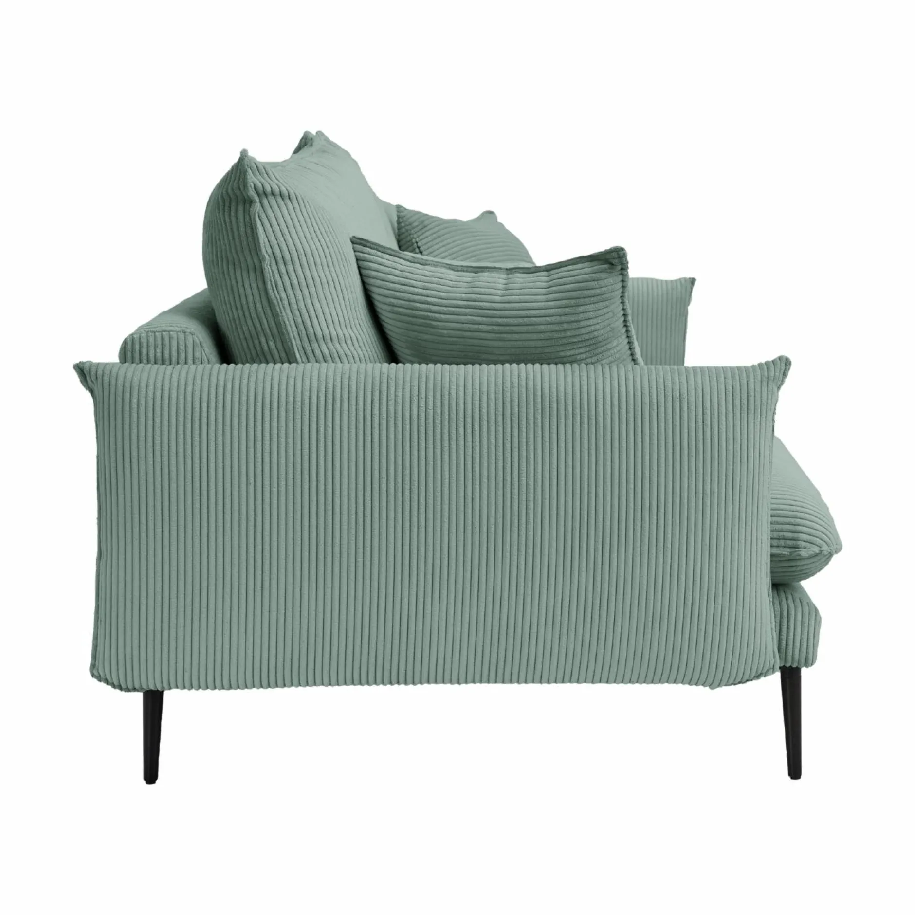 Canapés Fixes>Camif Canapé velours côtelé Oréa - - 2 places Bleu