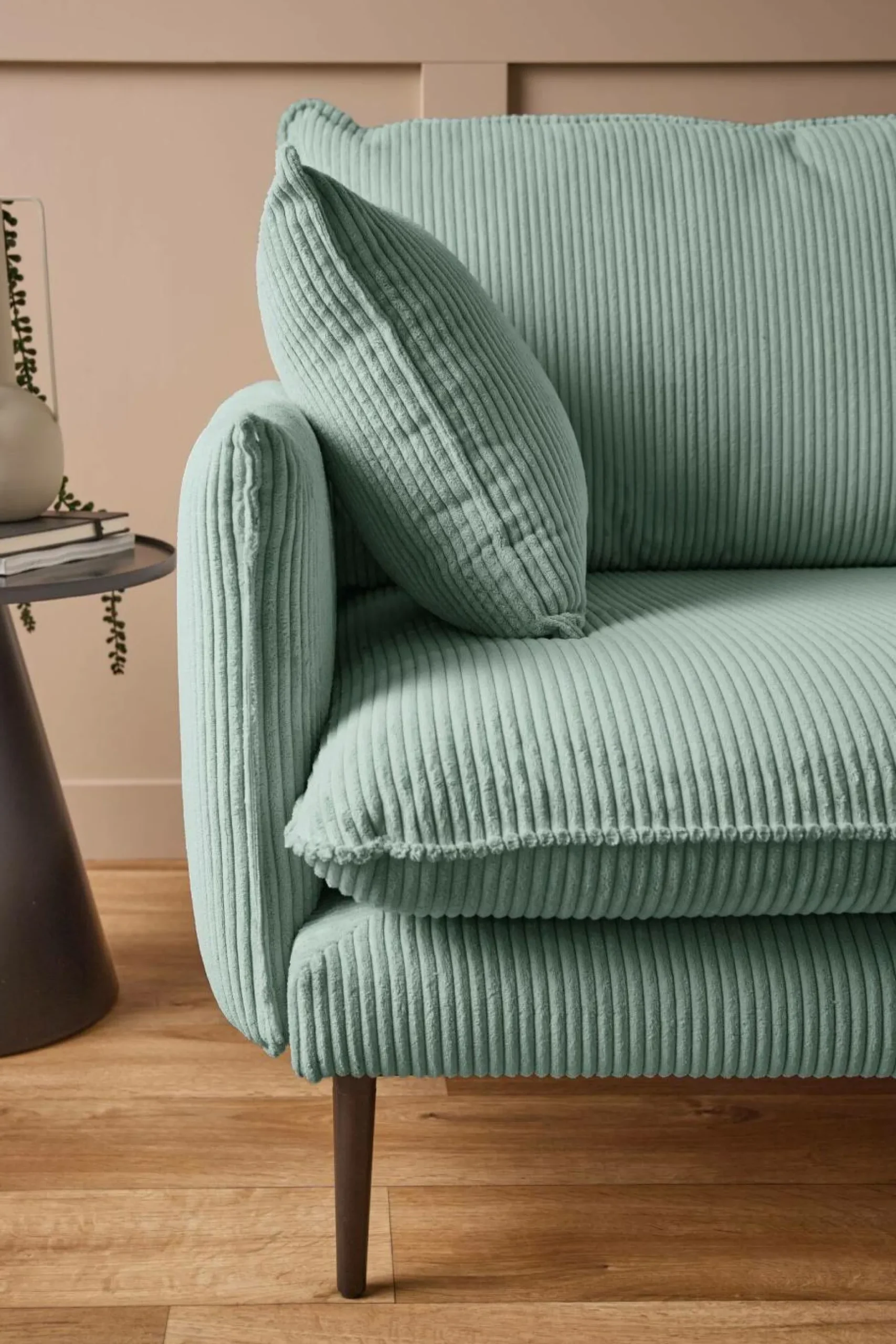 Canapés Fixes>Camif Canapé velours côtelé Oréa - - 2 places Bleu