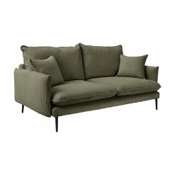 Canapés Fixes>Camif Canapé velours côtelé Oréa - - 2 places Vert