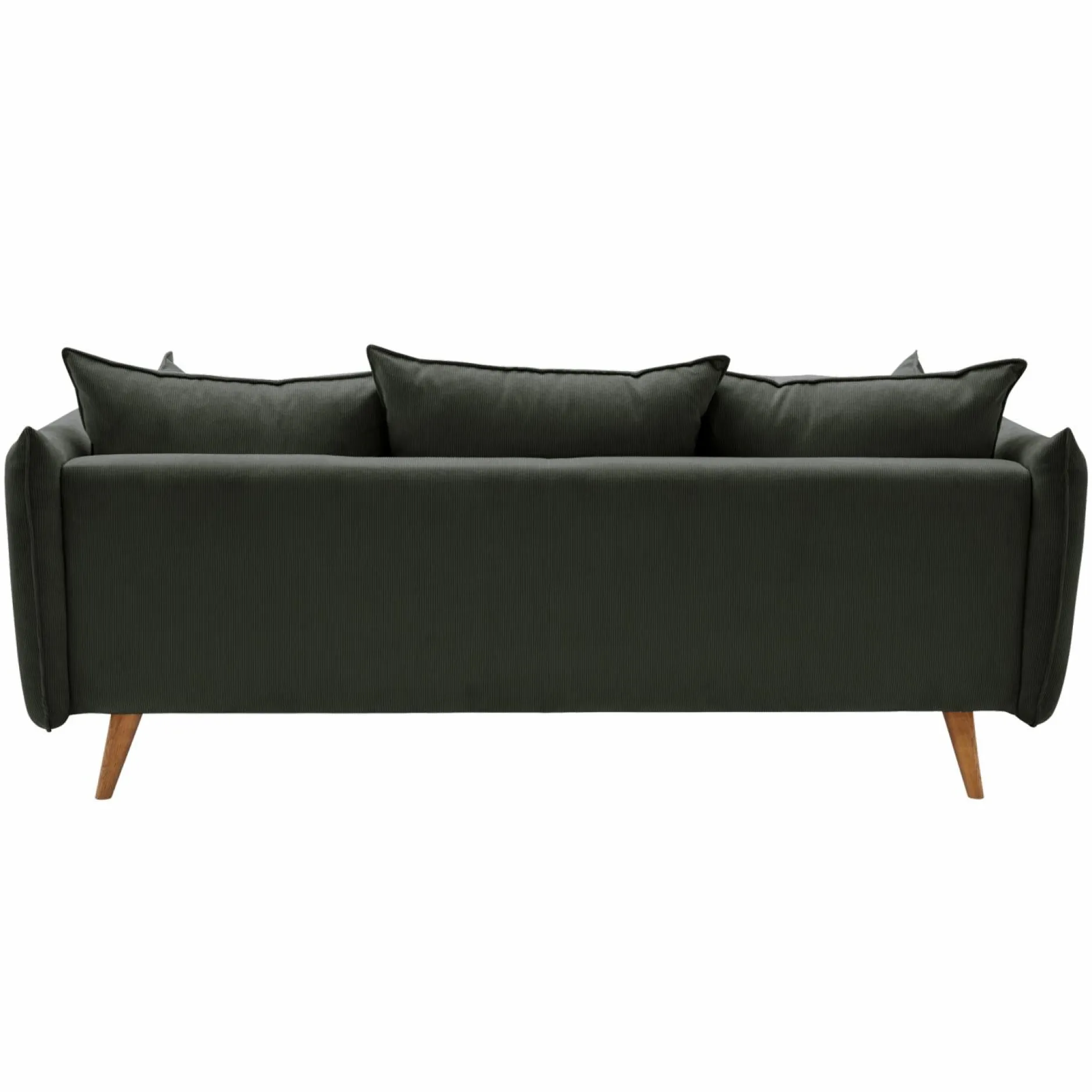 Canapés Droits|Canapés Fixes>Camif Canapé velours côtelé Orion - - 4 places Anthracite