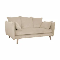 Canapés Droits|Canapés Fixes>Camif Canapé velours côtelé Orion - - 2 places Beige