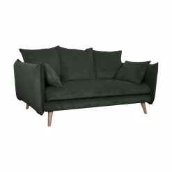 Canapés Droits|Canapés Fixes>Camif Canapé velours côtelé Orion - - 2 places Vert Cèdre
