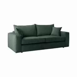 Canapés Droits|Canapés Fixes>Camif Canapé velours côtelé Otto - - 3 places Vert