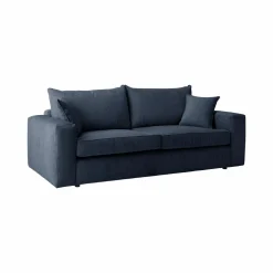 Canapés Fixes|Canapés Droits>Camif Canapé velours côtelé Otto - - 2 places Bleu