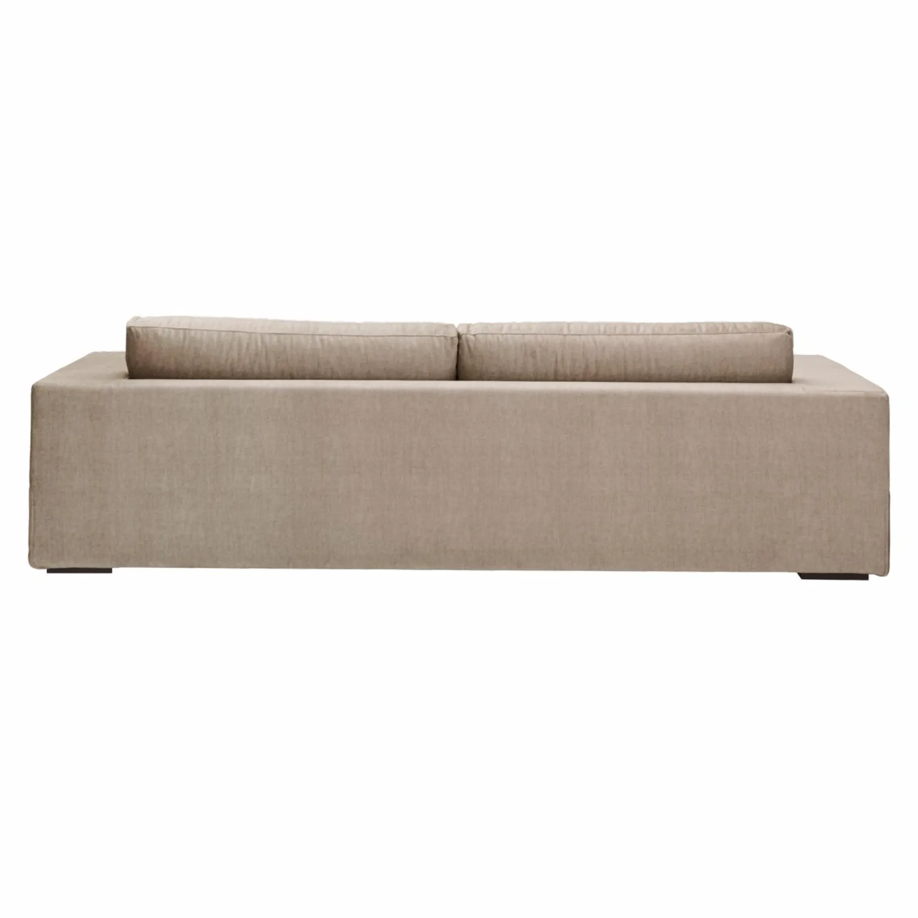 Canapés Fixes|Canapés Droits>Camif Canapé velours Maé - - 5 places Beige