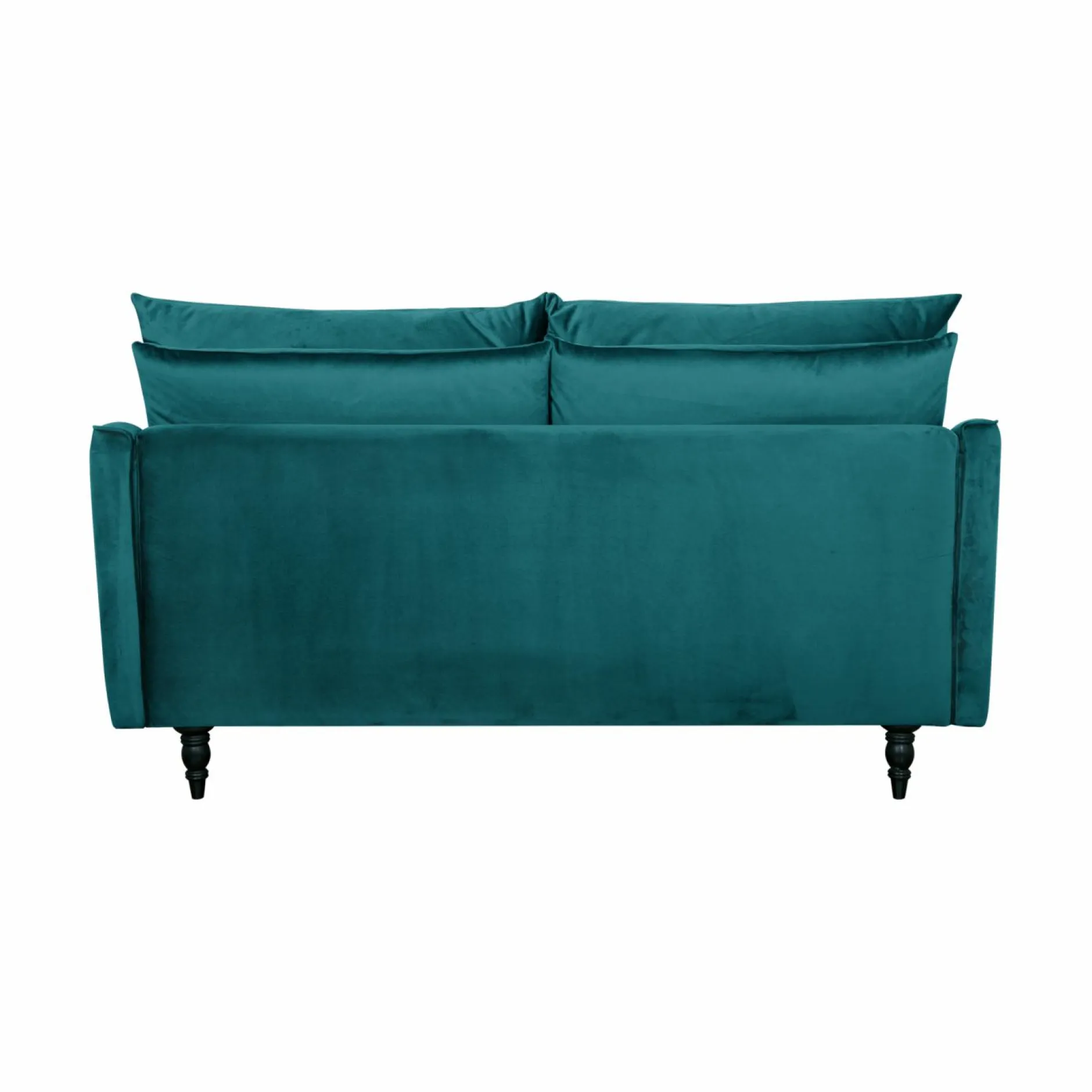 Canapés Droits|Canapés Fixes>Camif Canapé velours Olie - - 2 places Bleu paon