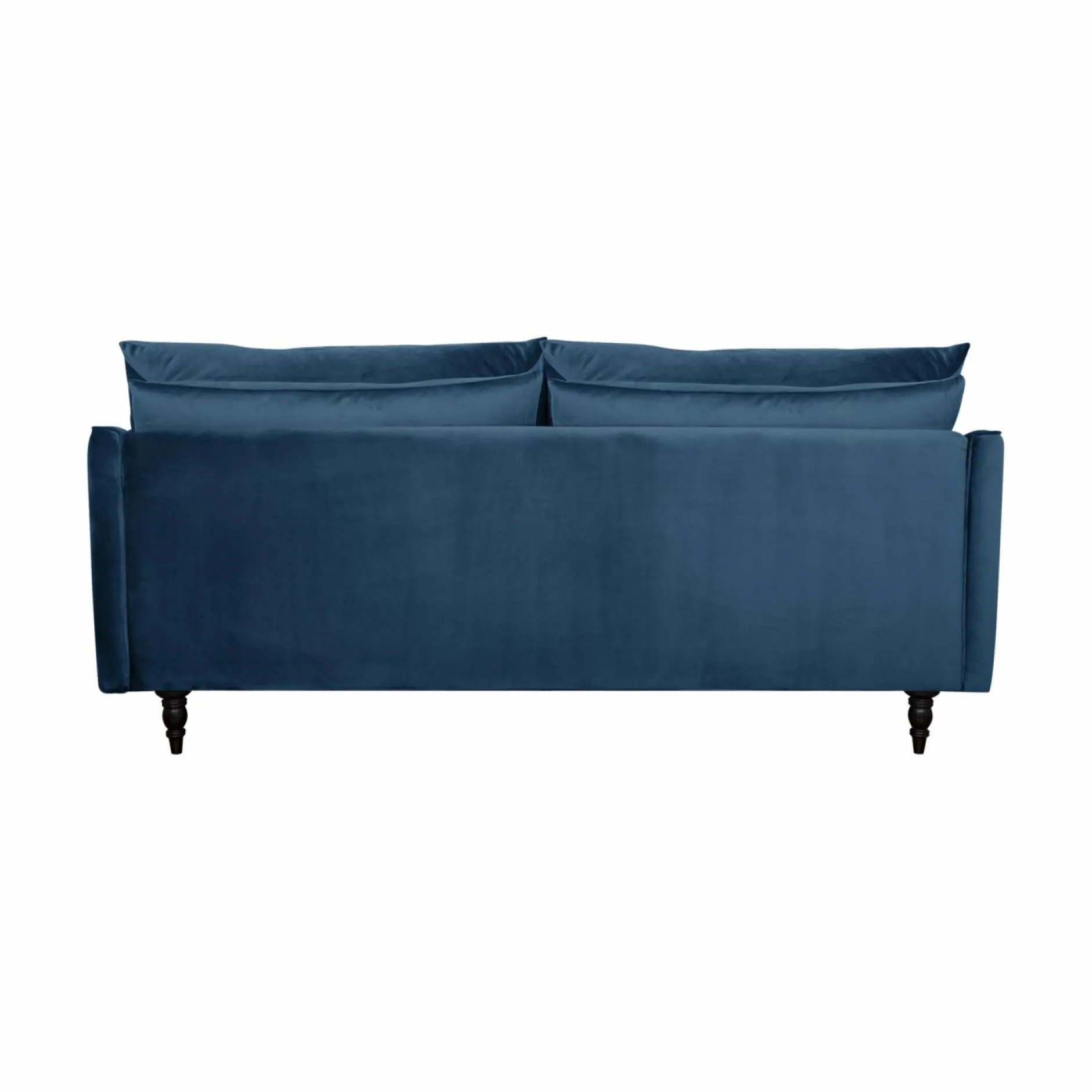 Canapés Droits|Canapés Fixes>Camif Canapé velours Olie - - 4 places Bleu