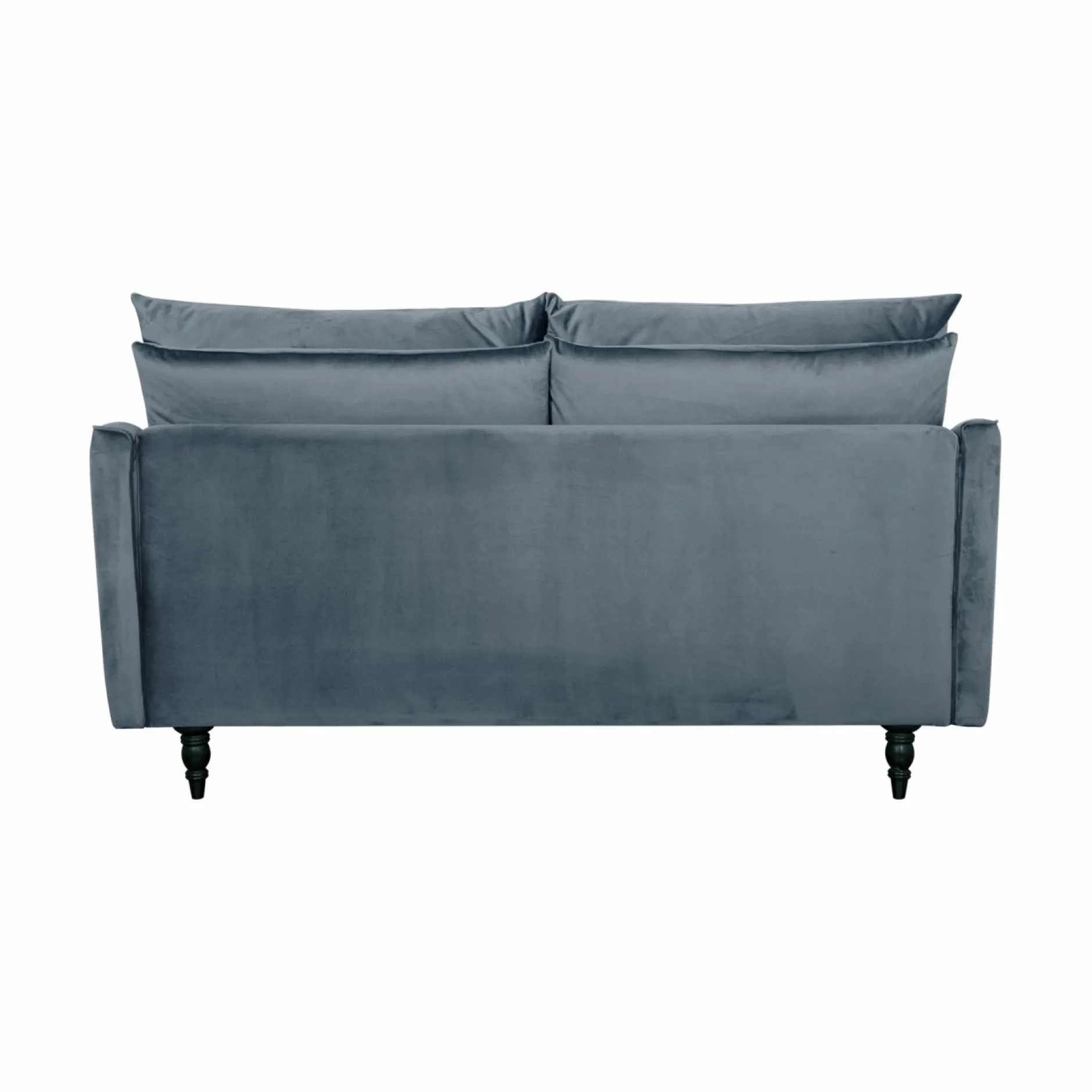 Canapés Droits|Canapés Fixes>Camif Canapé velours Olie - - 2 places Bleu gris