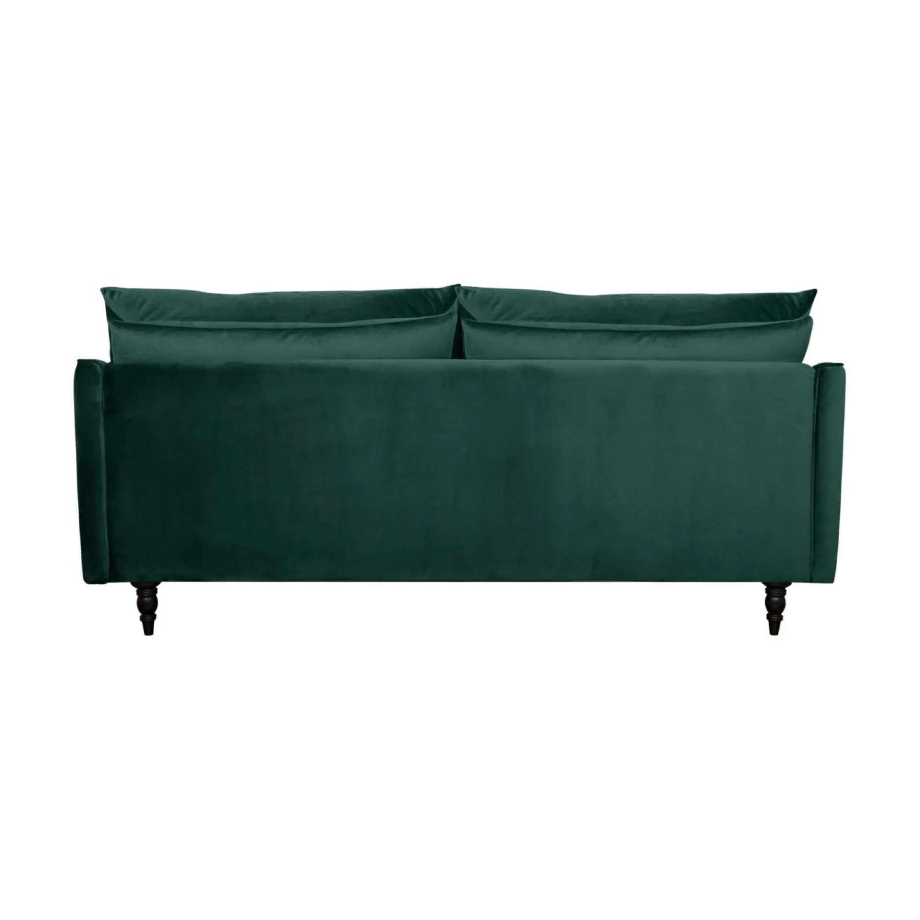 Canapés Droits|Canapés Fixes>Camif Canapé velours Olie - - 4 places Vert Forêt