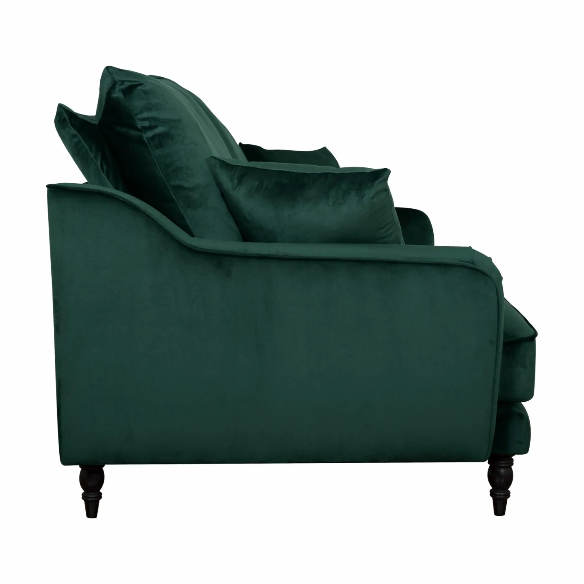 Canapés Droits|Canapés Fixes>Camif Canapé velours Olie - - 2 places Vert Forêt