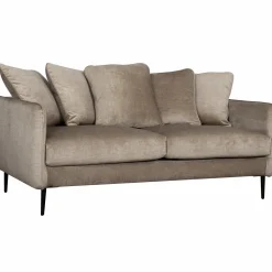 Canapés Fixes>Camif Canapé velours Olympe - - 3 places Beige