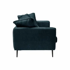 Canapés Fixes></noscript>Camif Canapé velours Olympe - - 2 places Bleu Marine