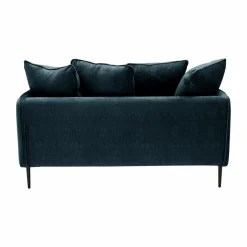 Canapés Fixes></noscript>Camif Canapé velours Olympe - - 2 places Bleu Marine