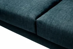 Canapés Fixes></noscript>Camif Canapé velours Olympe - - 2 places Bleu Marine