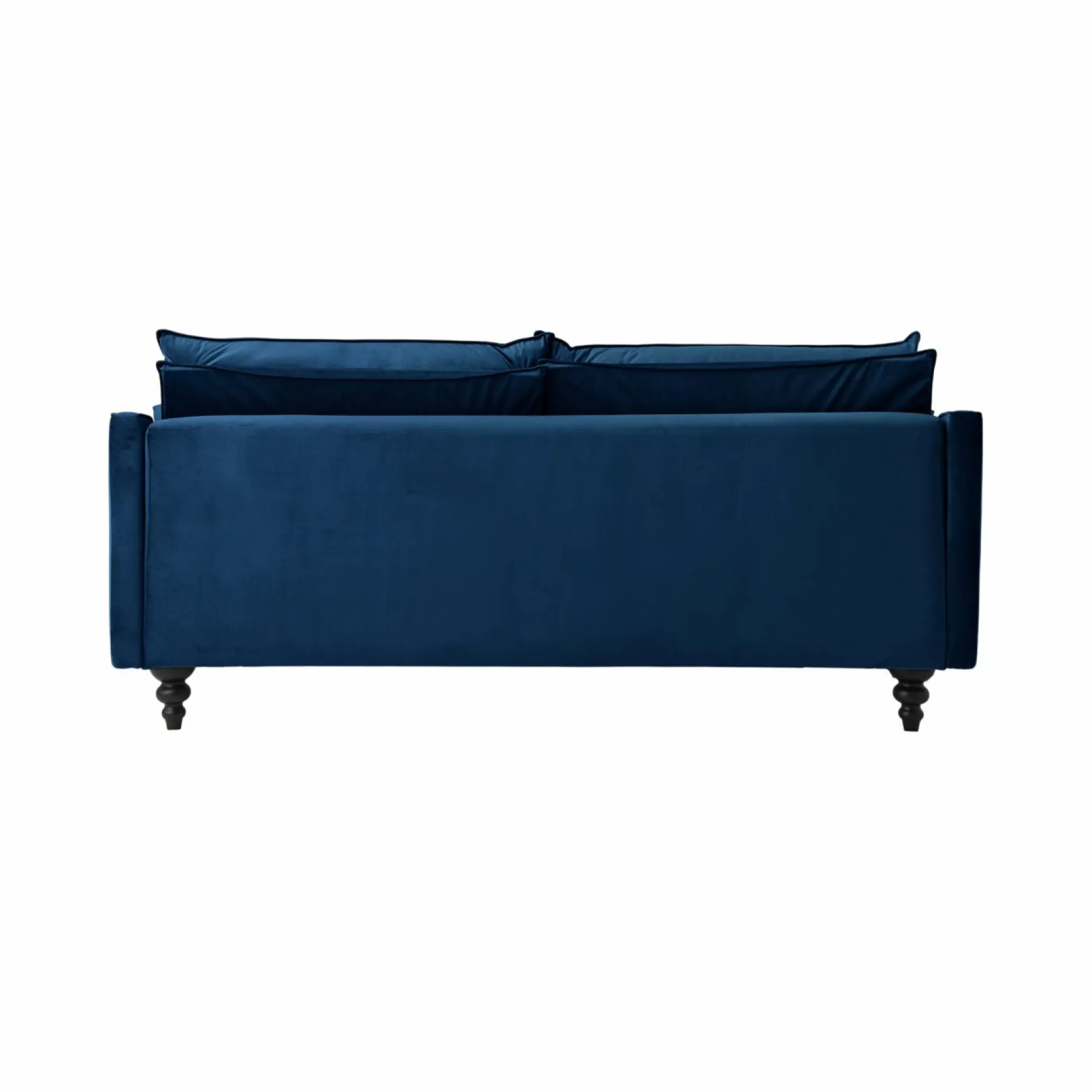 Canapés Fixes>Camif Canapé velours Orso - - 3 places Bleu