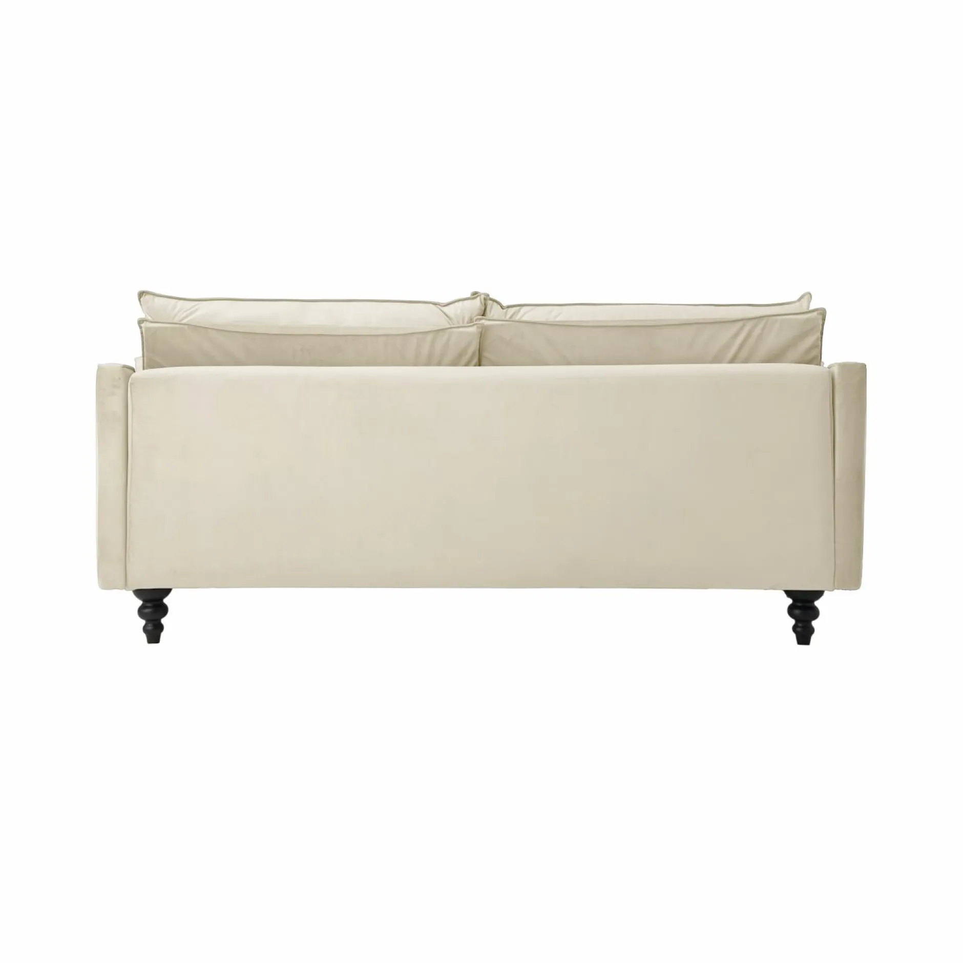 Canapés Fixes>Camif Canapé velours Orso - - 3 places Ecru