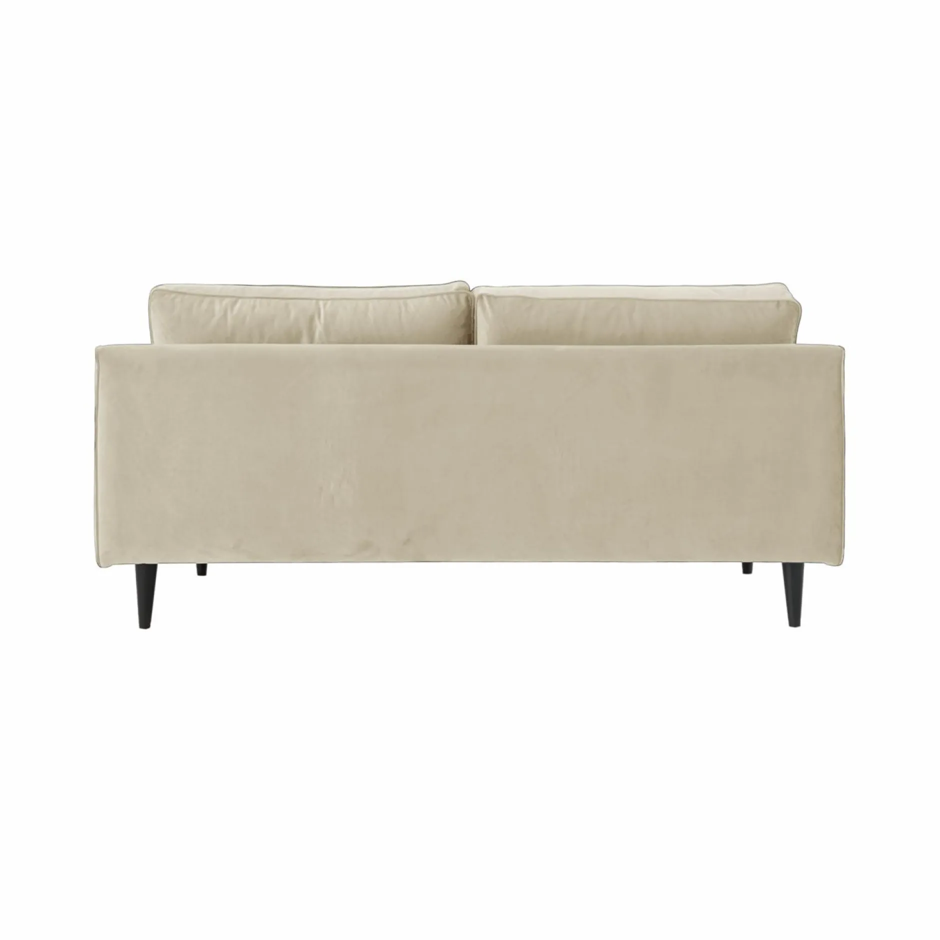 Canapés Fixes>Camif Canapé velours Oscar - - 2 places Ecru
