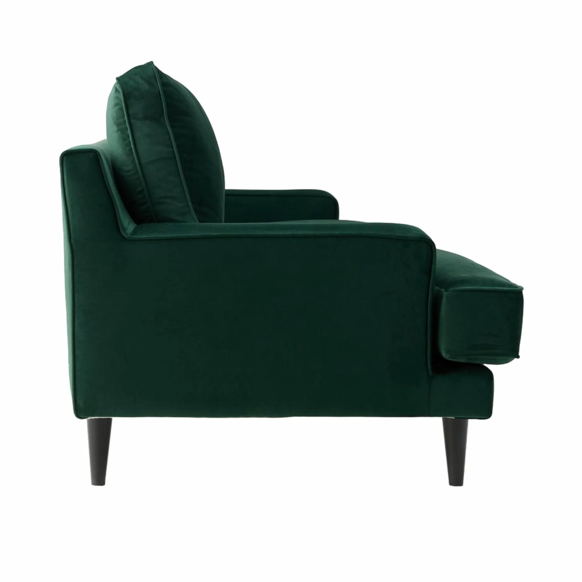 Canapés Fixes>Camif Canapé velours Oscar - - 3 places Vert Emeraude