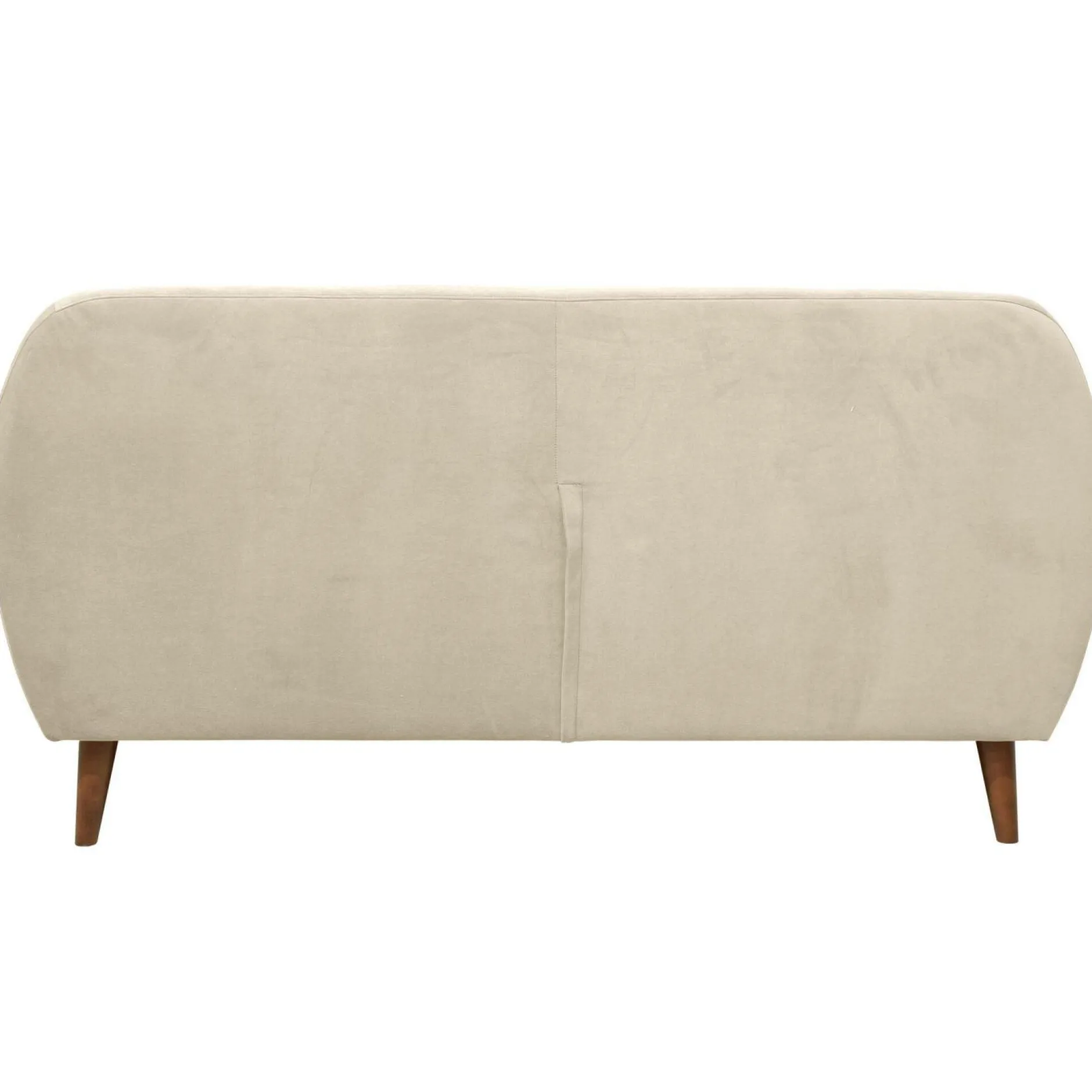 Canapés Droits|Canapés Fixes>Camif Canapé velours Paimpol - - 2 places Crème