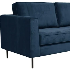 Canapés Fixes|Canapés Droits></noscript>Camif Canapé velours Pietra - Bleu Nuit