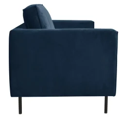Canapés Fixes|Canapés Droits></noscript>Camif Canapé velours Pietra - Bleu Nuit