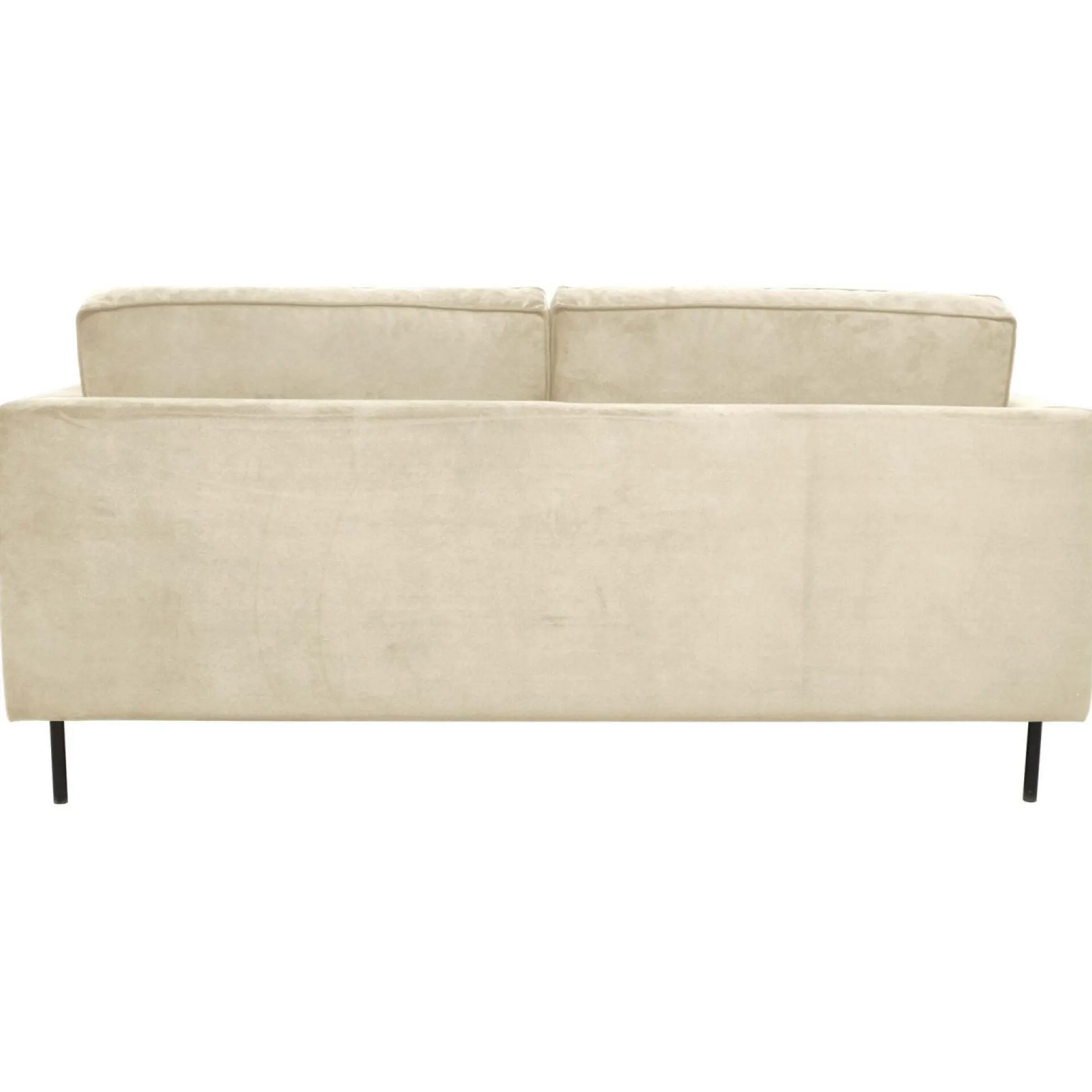 Canapés Droits|Canapés Fixes>Camif Canapé velours Pietra - Crème