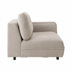 Canapés Modulables>Camif Chauffeuse avec accoudoir pour canapé modulable tissu Solenn - - Canapé angle droit Ecru