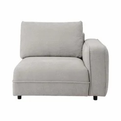 Canapés Modulables>Camif Chauffeuse avec accoudoir pour canapé modulable tissu Solenn - - Canapé angle droit Galet
